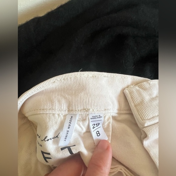 Ann Taylor - LOFT Modern Skinny White Cream Straight Leg Casual Pants - Picture 4 of 5